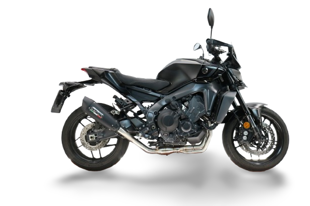 GPR escape compatible con  Yamaha Mt-09 2021-2024, GP-Revo Black Titanium, Escape linea completa racing, con db killer extraíble 