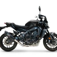 GPR escape compatible con  Yamaha Mt-09 2025-2026, GP-Revo Black Titanium, Silenciador homologado para ruido, escape completo con catalizador y db killer 