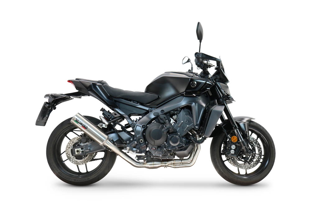 GPR escape compatible con  Yamaha Mt-09 2025-2026, M3 Inox , Escape completo homologado y legal,con catalizador incluido db killer extraíble 