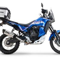 Escape compatible con Yamaha Tenere 700 2024-2025, Furore-X Titanio, Escape legal, homologado, silenciador con db killer desmontable y tubo de conexión específico 