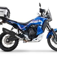 Escape compatible con Yamaha Tenere 700 2024-2025, Furore-X Titanio Nero, Escape legal, homologado, silenciador con db killer desmontable y tubo de conexión específico 