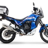 Escape compatible con Yamaha Tenere 700 2024-2025, Furore-X Acciaio Inox, Escape legal, homologado, silenciador con db killer desmontable y tubo de conexión específico 