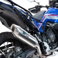 Escape compatible con Yamaha Tenere 700 2021-2024, Furore-X Acciaio Inox, Escape legal, homologado, silenciador con db killer desmontable y tubo de conexión específico 