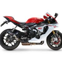GPR escape compatible con  Yamaha Yzf R1-R1-M 2017-2019, M3 Black Titanium, Escape legal, homologado, silenciador con db killer desmontable y tubo de conexión específico 