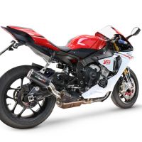GPR escape compatible con  Yamaha Yzf R1-R1-M 2017-2019, M3 Black Titanium, Escape legal, homologado, silenciador con db killer desmontable y tubo de conexión específico 