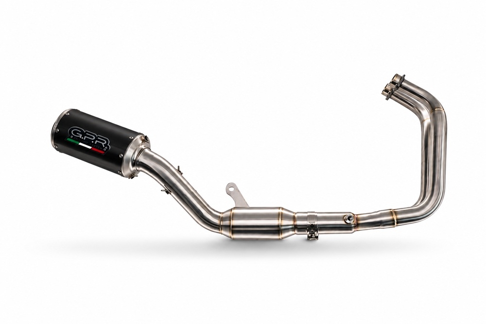 GPR escape compatible con Yamaha YZF R7 2021-2024, M3 Black Titanium, Escape completo racing, incluyendo colector y db killer desmontable, sin homologación 