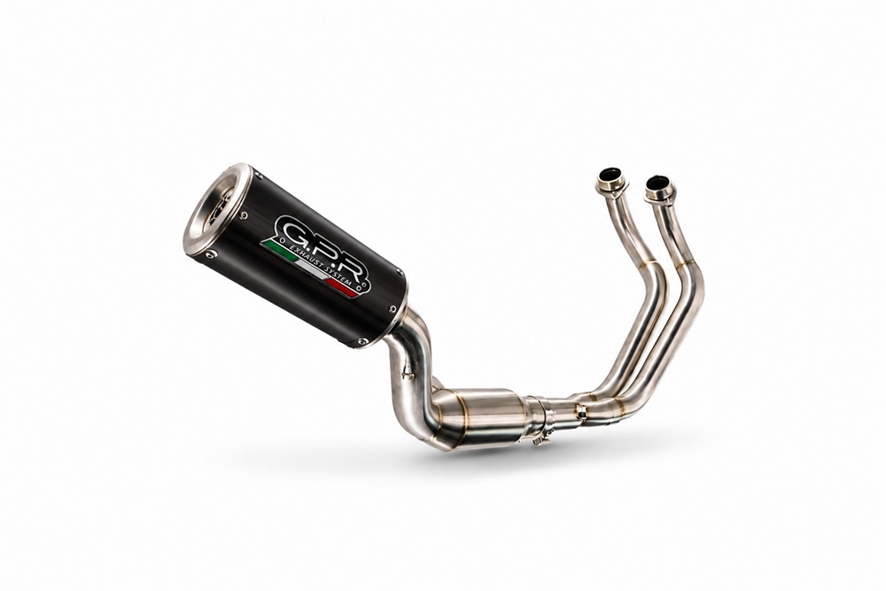 GPR escape compatible con Yamaha YZF R7 2021-2024, M3 Black Titanium, Escape completo racing, incluyendo colector y db killer desmontable, sin homologación 