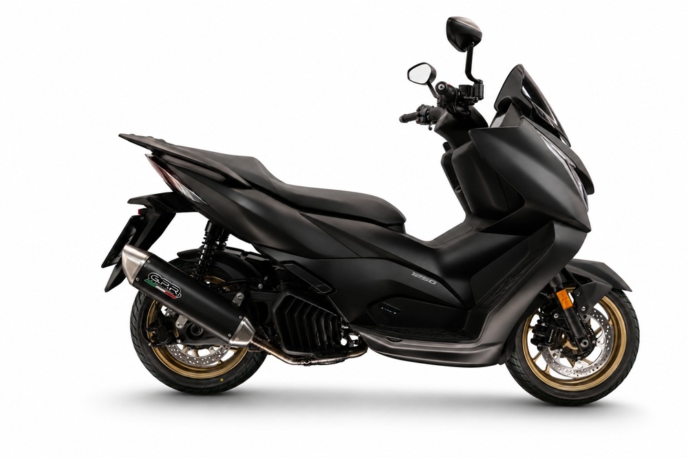 GPR escape compatible con Zontes D 125 2025-2026, Furore-X Scooter, Escape legal, homologado, silenciador con db killer desmontable y tubo de conexión específico 