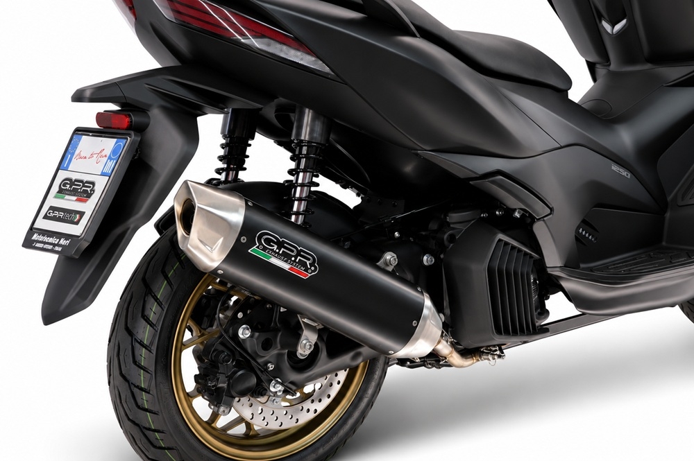 GPR escape compatible con Zontes D 125 2025-2026, Furore-X Scooter, Escape legal, homologado, silenciador con db killer desmontable y tubo de conexión específico 