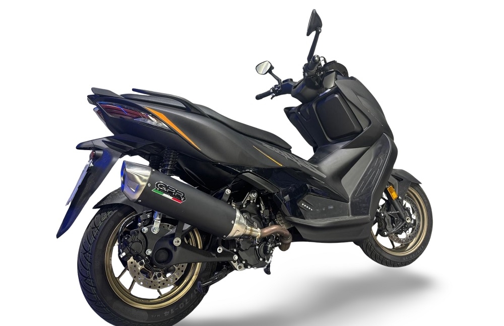 GPR escape compatible con  Zontes 365M 2024-2026, Furore-X Scooter, Escape racing, silencioso con tubo de conexión 