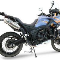 GPR escape compatible con  Zontes 703 F 2025-2026, Furore-X Acciaio Inox, Escape legal, homologado, silenciador con db killer desmontable y tubo de conexión específico 